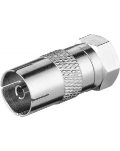F-Stecker auf Koax Kupplung